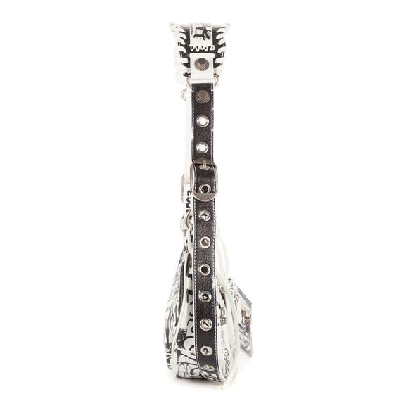 Balenciagaxs Le Cagole White Graffiti Calfskin N - Picture 5 of 10